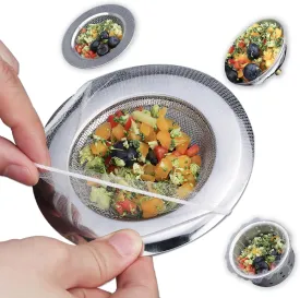 250 PCS Kitchen Disposable Mesh Sink Strainer Bag and PP Extraction Box Fits Sink Strainer Elastic Anti-Clogging Sink Drain Strainer Collecting Kitchen Food Waste Garbage