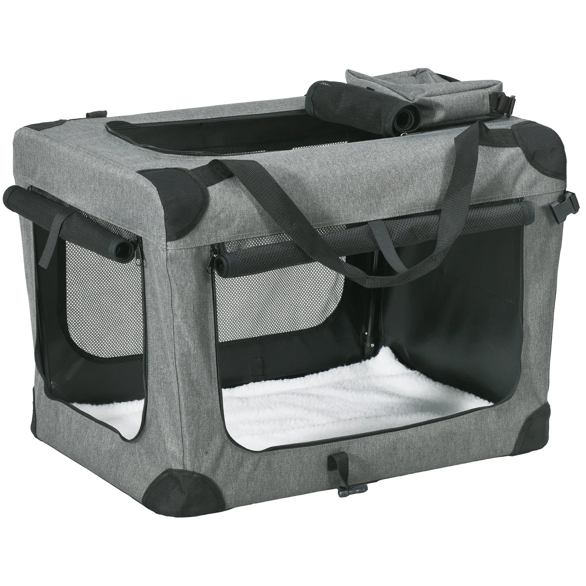 70cm Oxford Folding Pet Carrier Bag Grey