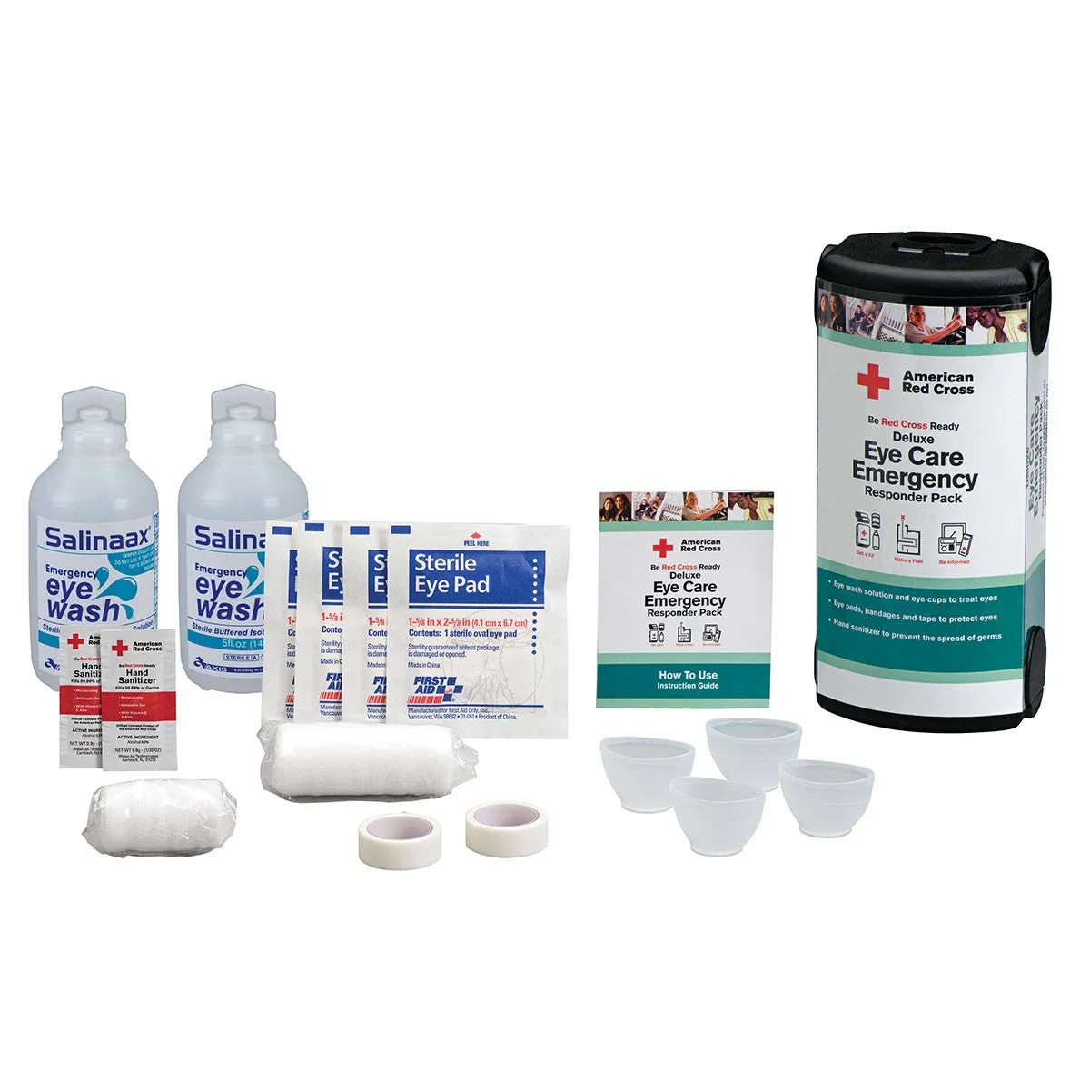 American Red Cross Deluxe Eye Care Emergency Responder Pack - W-RC-684