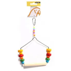 Avi One Bird Toy Coloured Block & Swing
