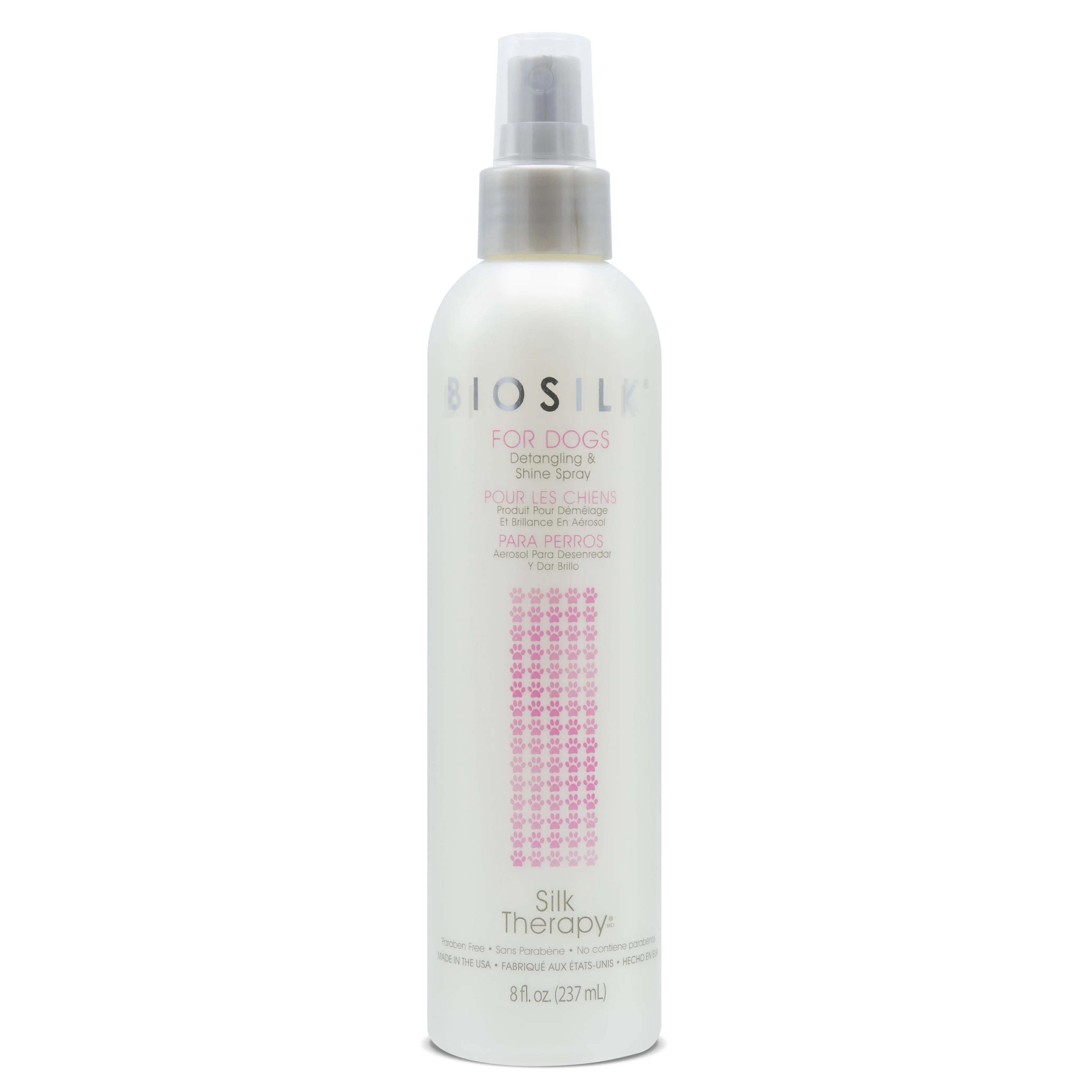 BioSilk for Dogs Detangling and Shine Spray for Dogs, 8 oz