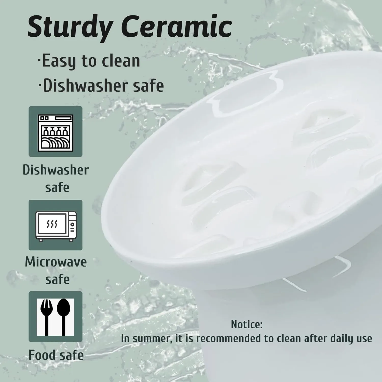 BNOSDM Raised Cat Slow Feeder Bowl Elevated Shallow Cat Dish Whisker Fatigue Slow Eating Bowls Cute Wet Food Puzzle Bowls for Indoor Small Cats Kitten