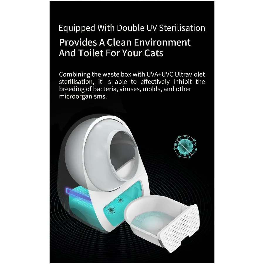 Catlink Scooper Self Clean Smart Cat Litter Box Standard Pro Version White