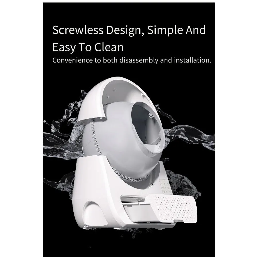 Catlink Scooper Self Clean Smart Cat Litter Box Standard Pro Version White
