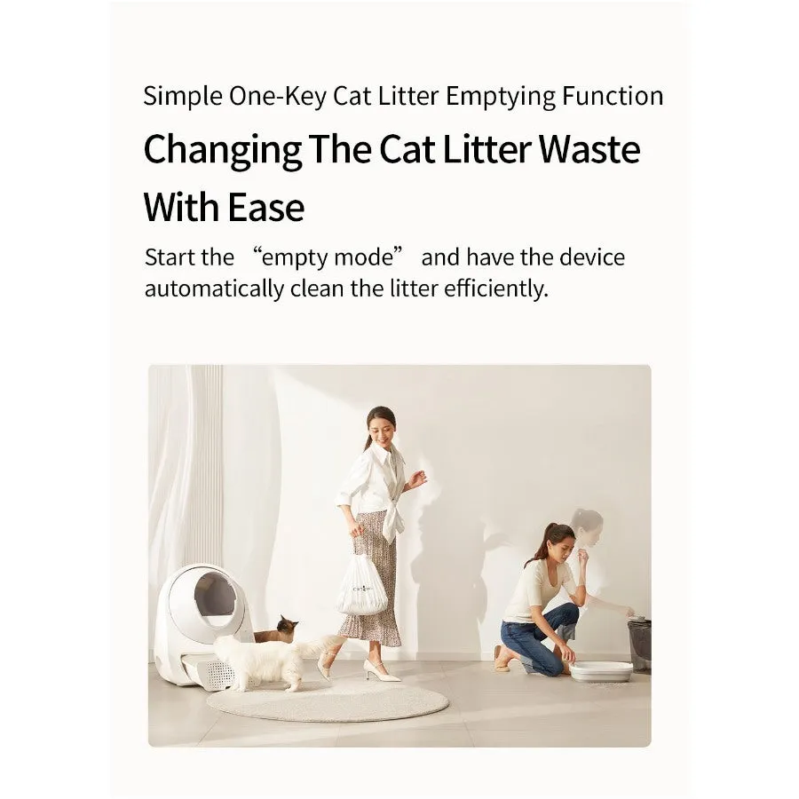 Catlink Scooper Self Clean Smart Cat Litter Box Standard Pro Version White