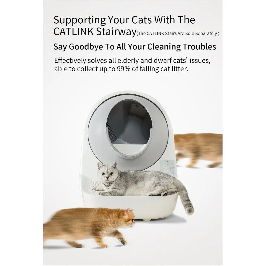 Catlink Scooper Self Clean Smart Cat Litter Box Standard Pro Version White