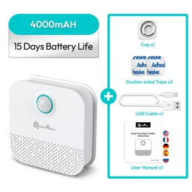 Downypaws 4000mAh Smart Cat Odor Purifier – Deodorizer for Litter Box & Pet Toilets