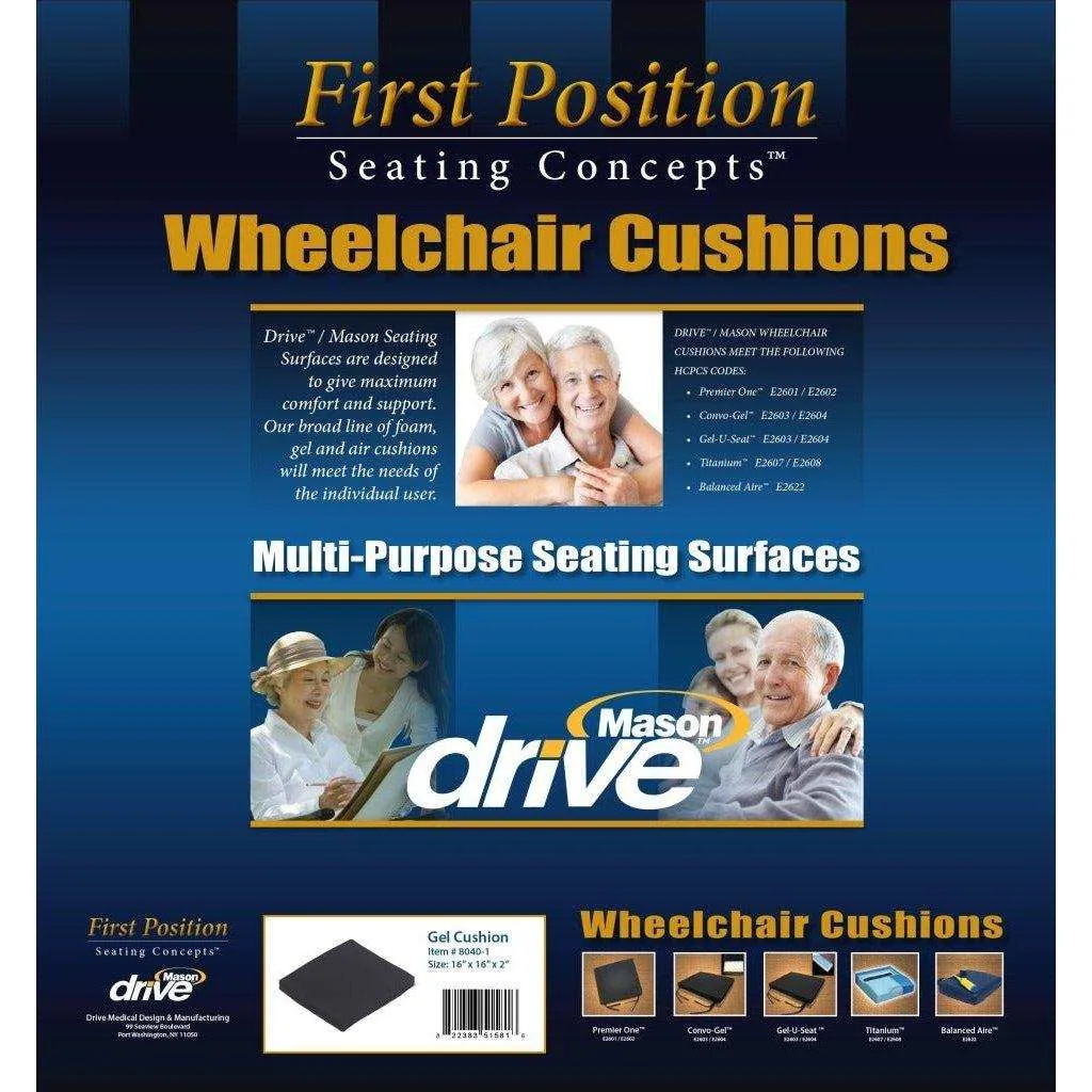 Drive Medical Gel-U-Seat Lite General Use Gel Cushion