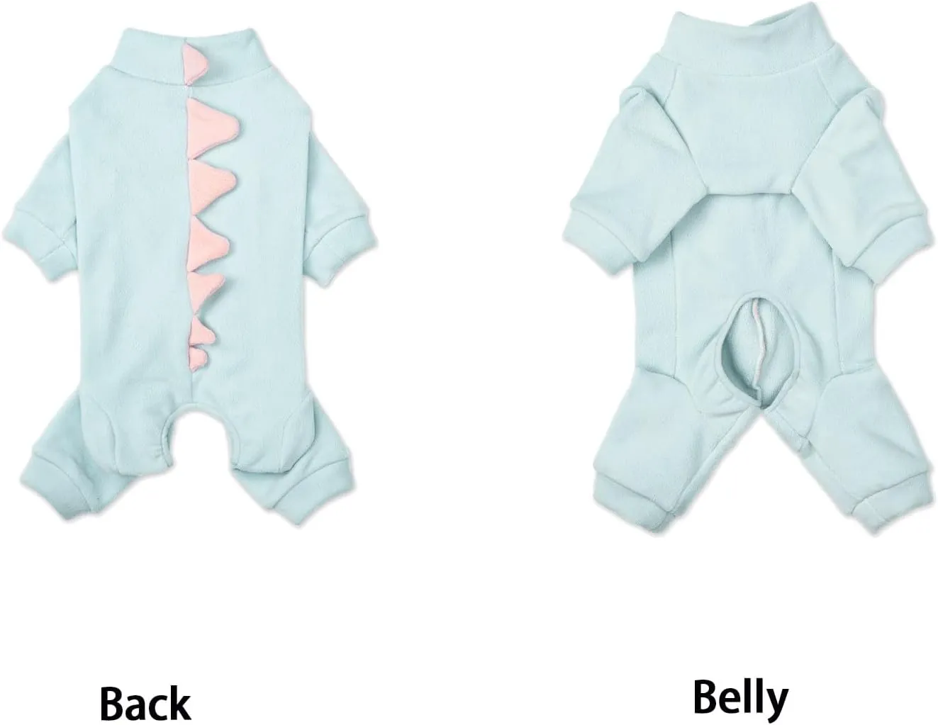 Fleece Dinosaur Dog Pajamas Adorable Puppy Hoodie Cosplay Animal Costume for Small Medium Dog French Bulldog Christmas and Winter Coat