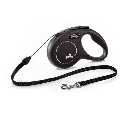 Flexi Classic Extendable & Retractable Dog Lead - Black