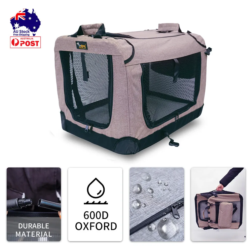 Foldable Pet Carrier Bag Soft Dog Crate Bed Cage Kennel Tent Indoor Outdoor Car