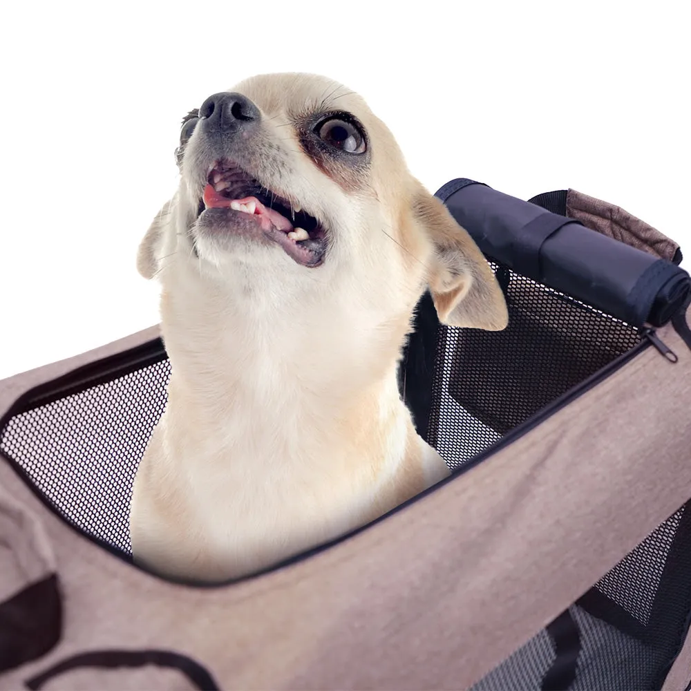 Foldable Pet Carrier Bag Soft Dog Crate Bed Cage Kennel Tent Indoor Outdoor Car