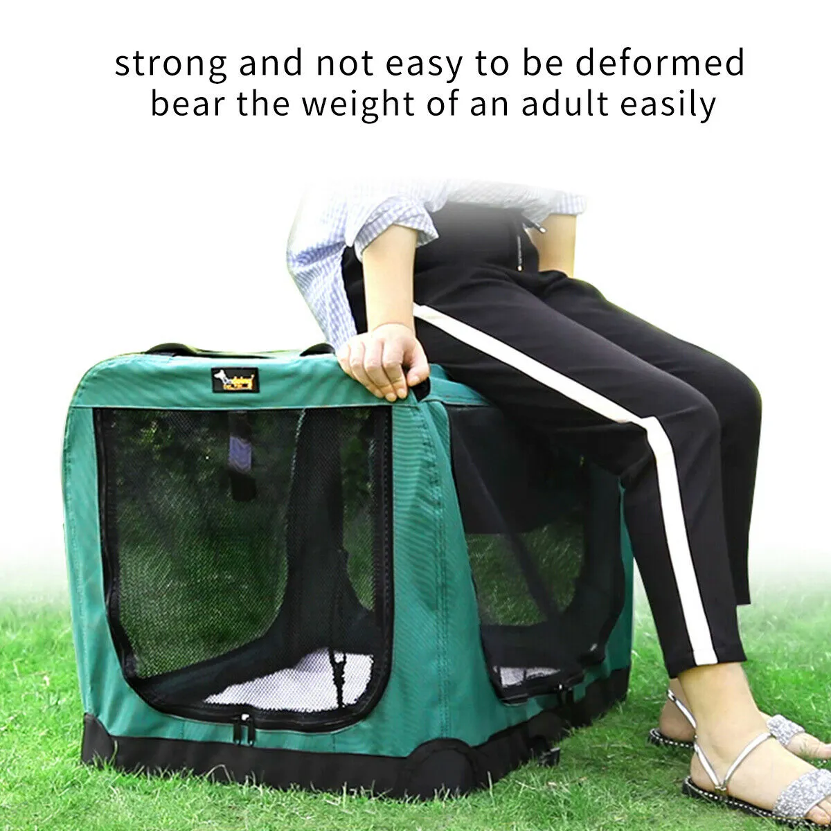Foldable Pet Carrier Bag Soft Dog Crate Bed Cage Kennel Tent Indoor Outdoor Car