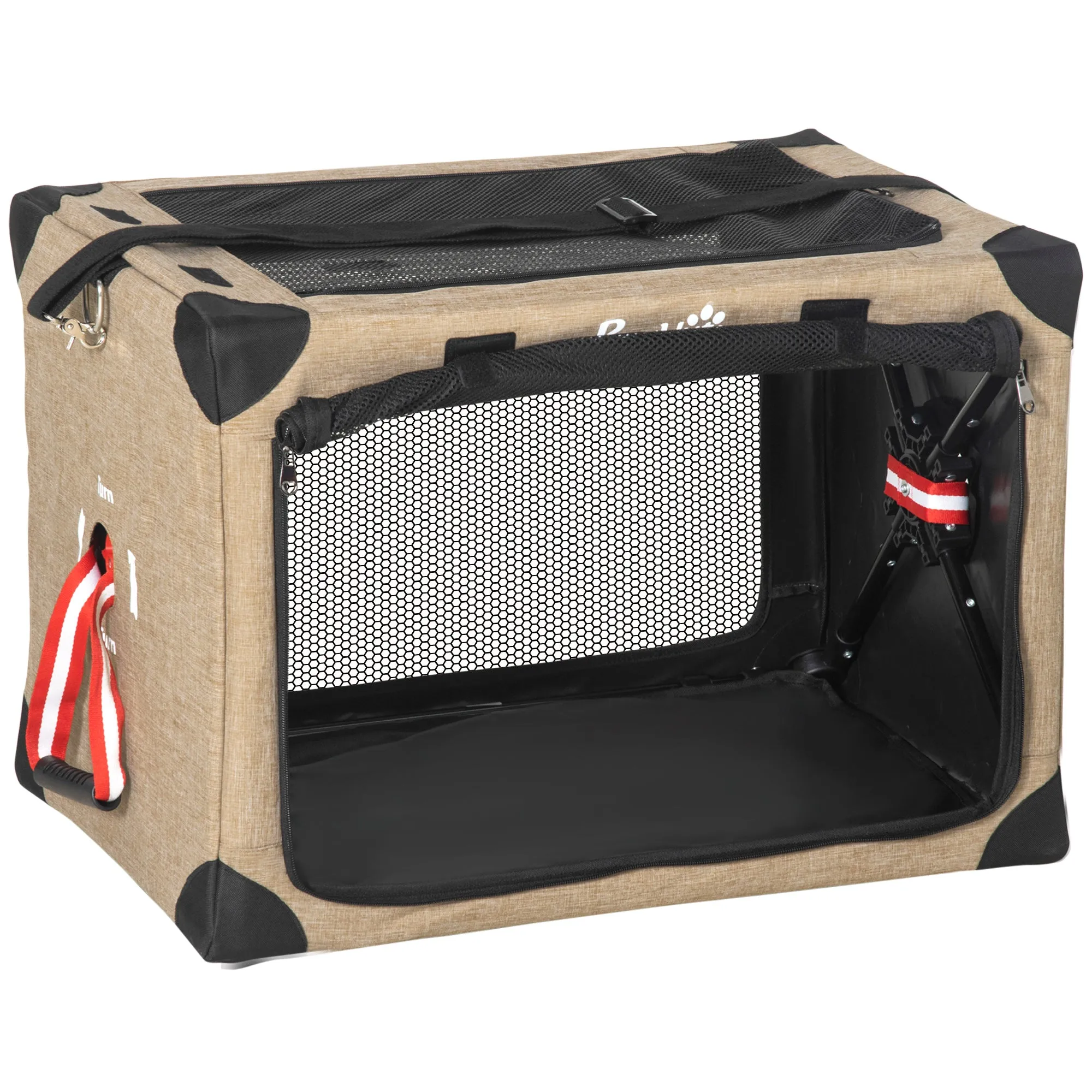 Foldable Pet Carrier, with Cushion, for Small Dogs and Cats
