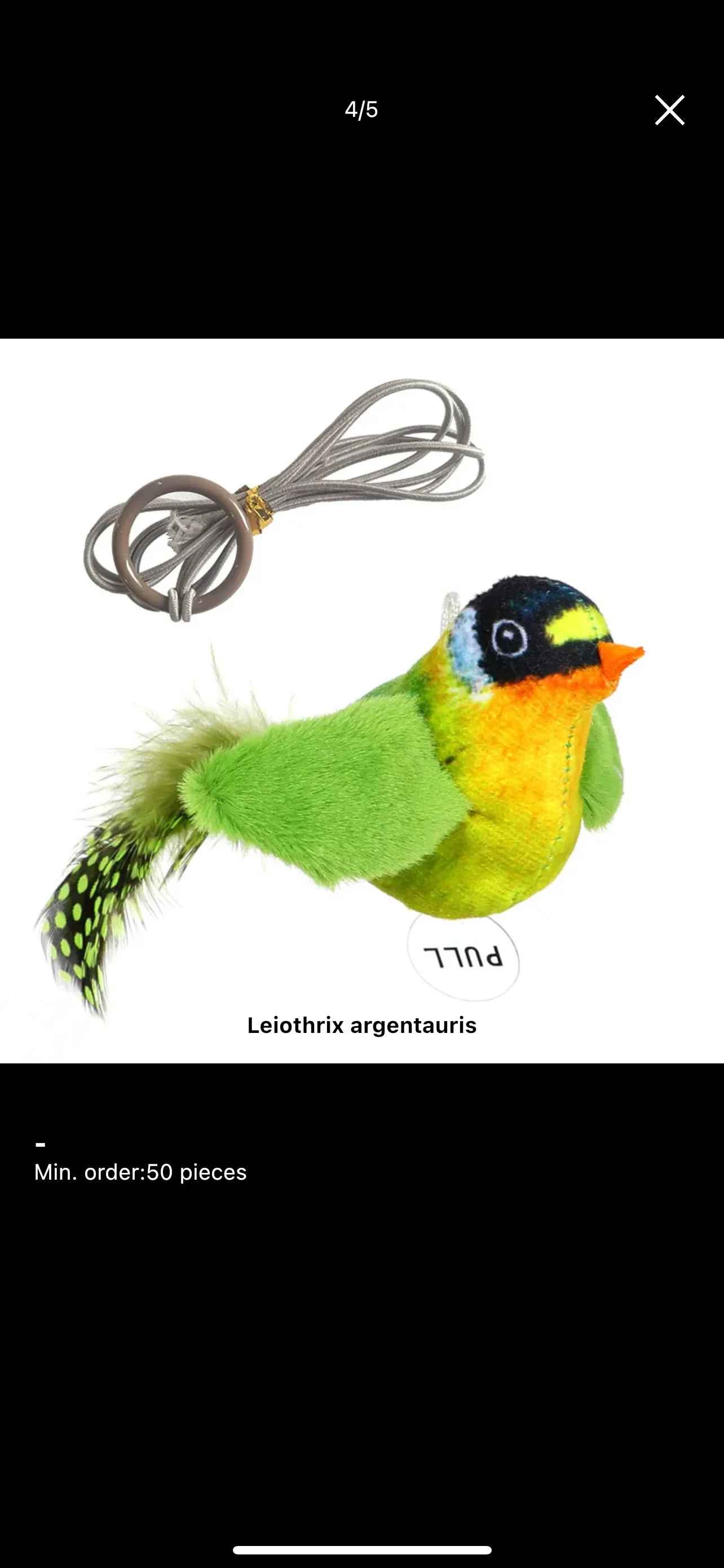 Furprize! Interactive Chirping Bird Feather Cat Toy