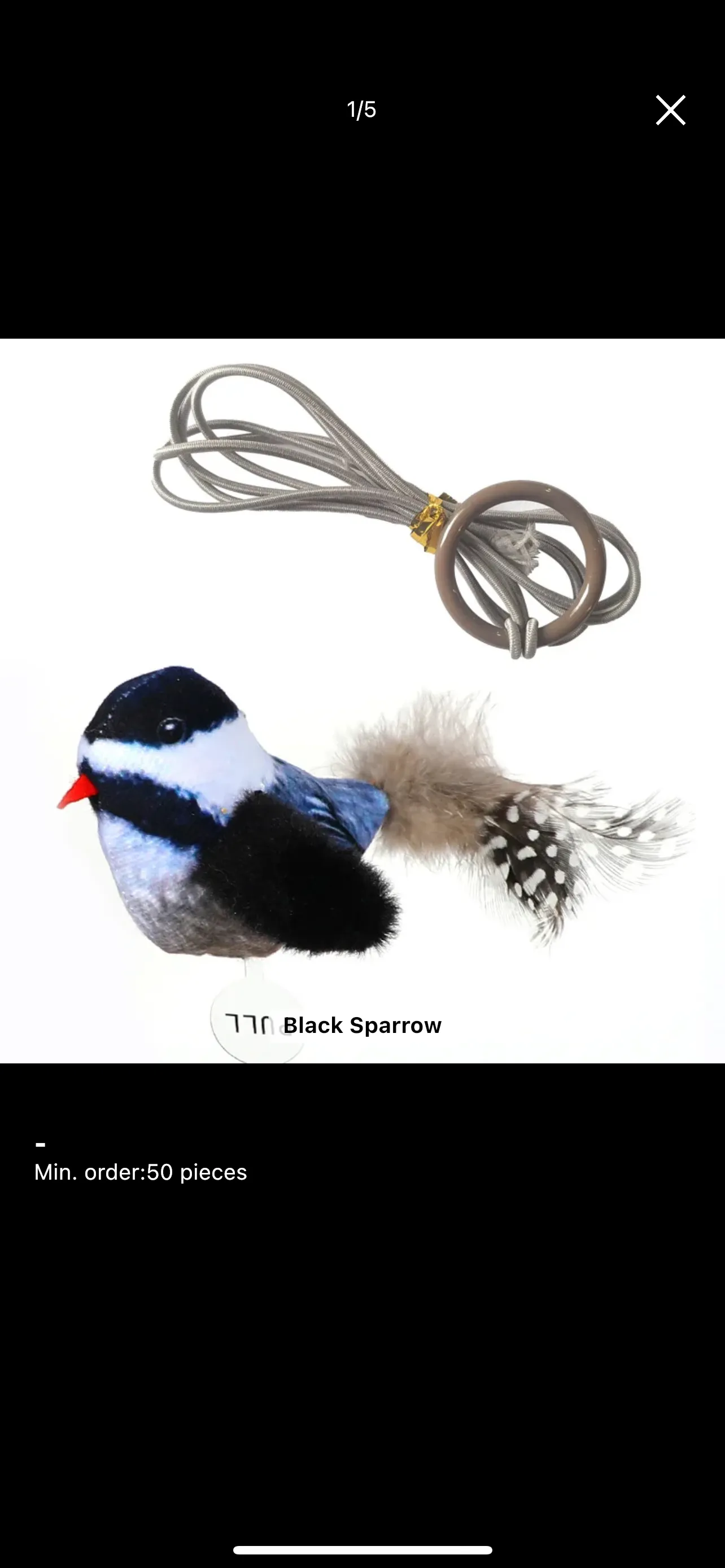 Furprize! Interactive Chirping Bird Feather Cat Toy