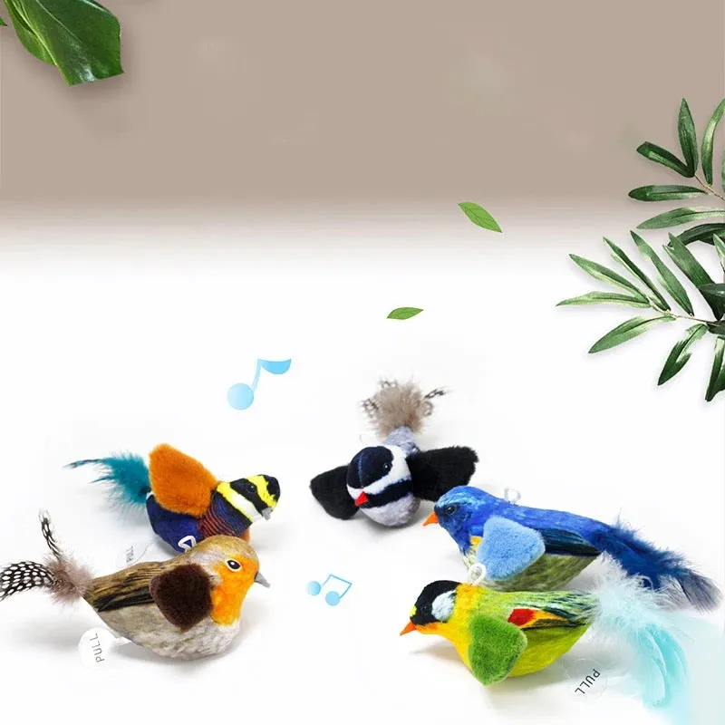 Furprize! Interactive Chirping Bird Feather Cat Toy