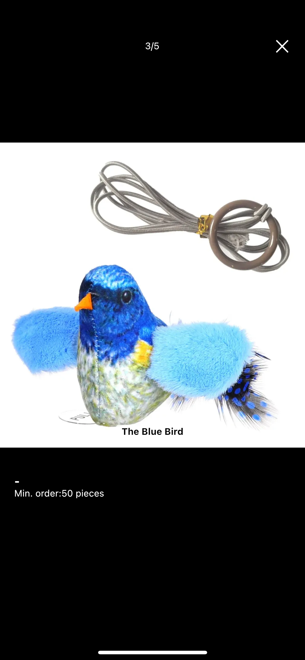 Furprize! Interactive Chirping Bird Feather Cat Toy