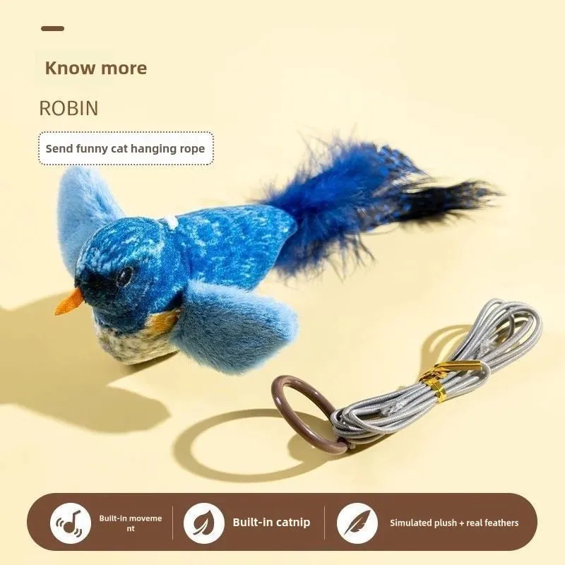 Furprize! Interactive Chirping Bird Feather Cat Toy