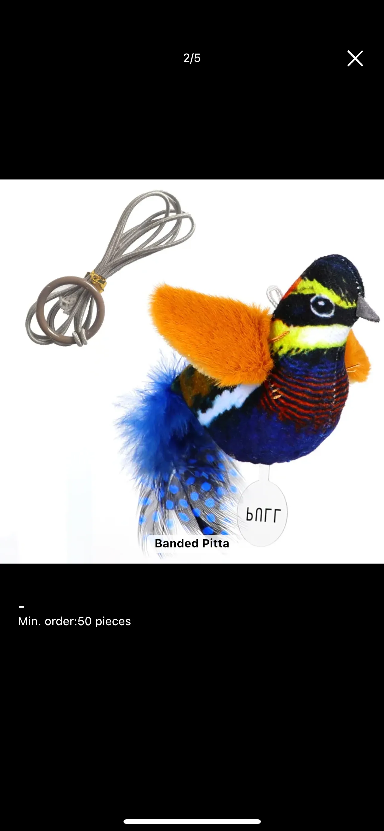 Furprize! Interactive Chirping Bird Feather Cat Toy
