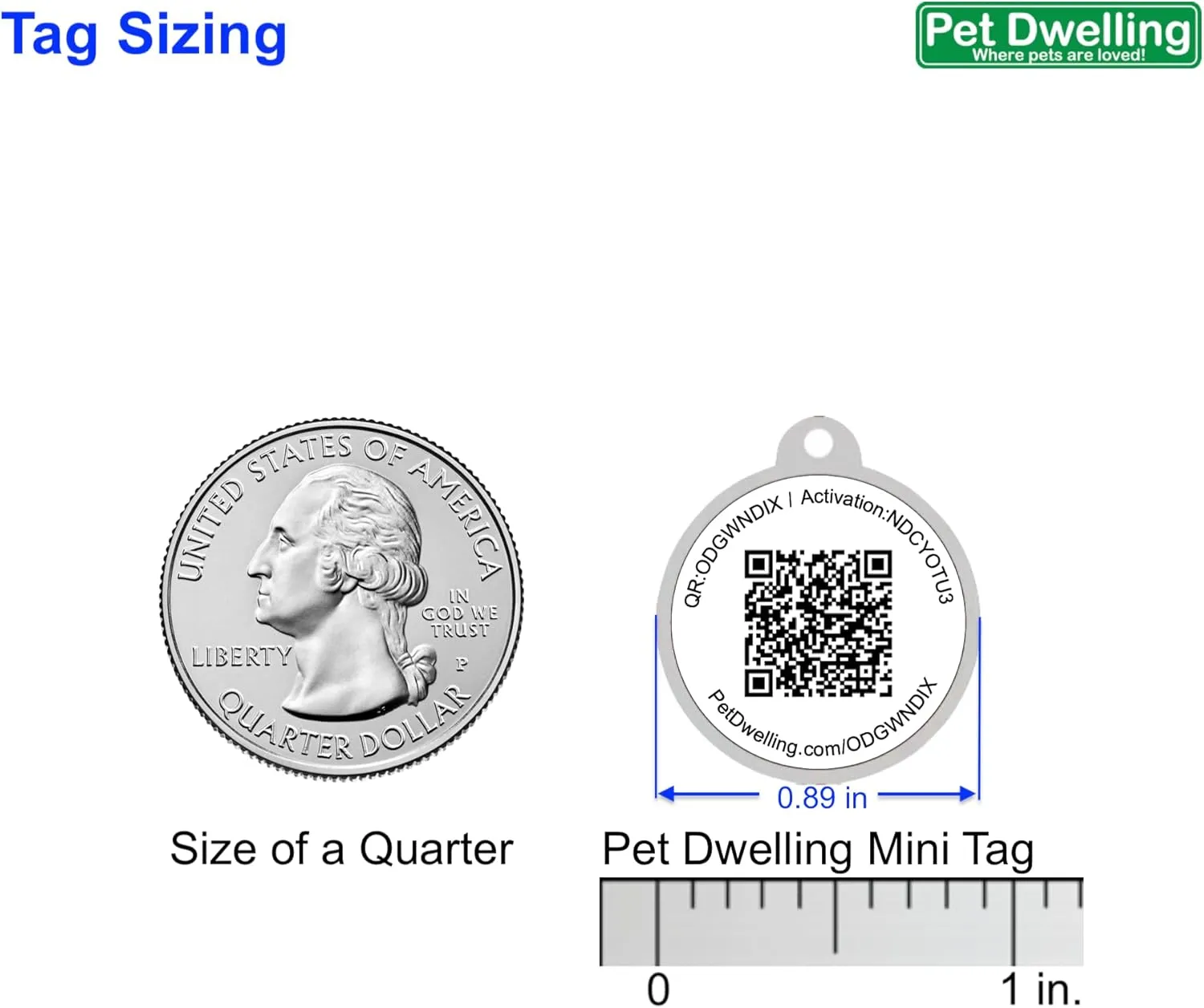 Gem Series QR Code Pet ID Tag for Dogs & Cats  Instant Pet Profile Access, Scan Email Alerts & Location Notifications  Perfect for Small to Medium Pets