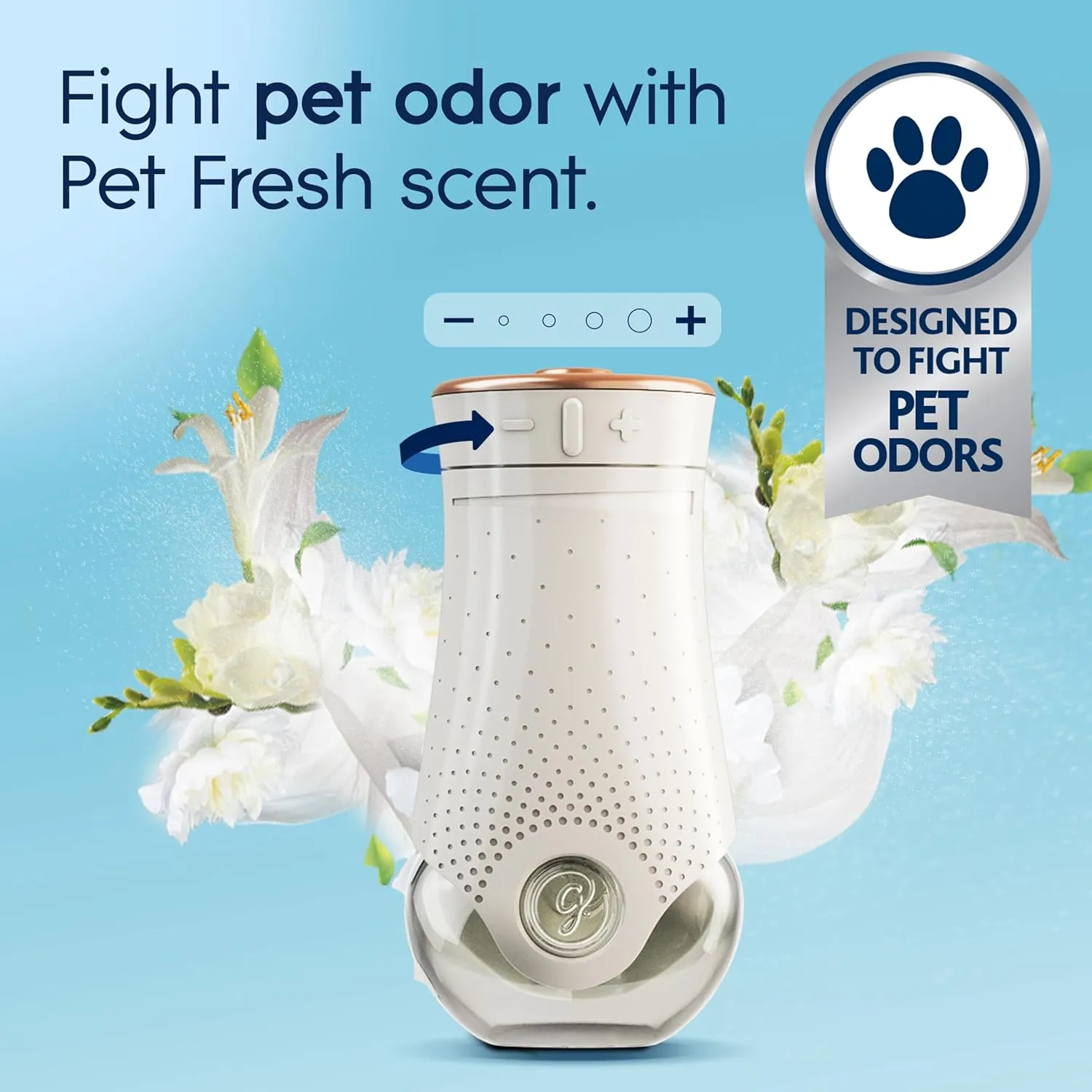 Glade PlugIns Refills Air Freshener Starter Kit, Pet Fresh Scent, Scented and Essential Oils for Home and Bathroom, 0.67 Fl Oz, 1 Warmer   2 Refills