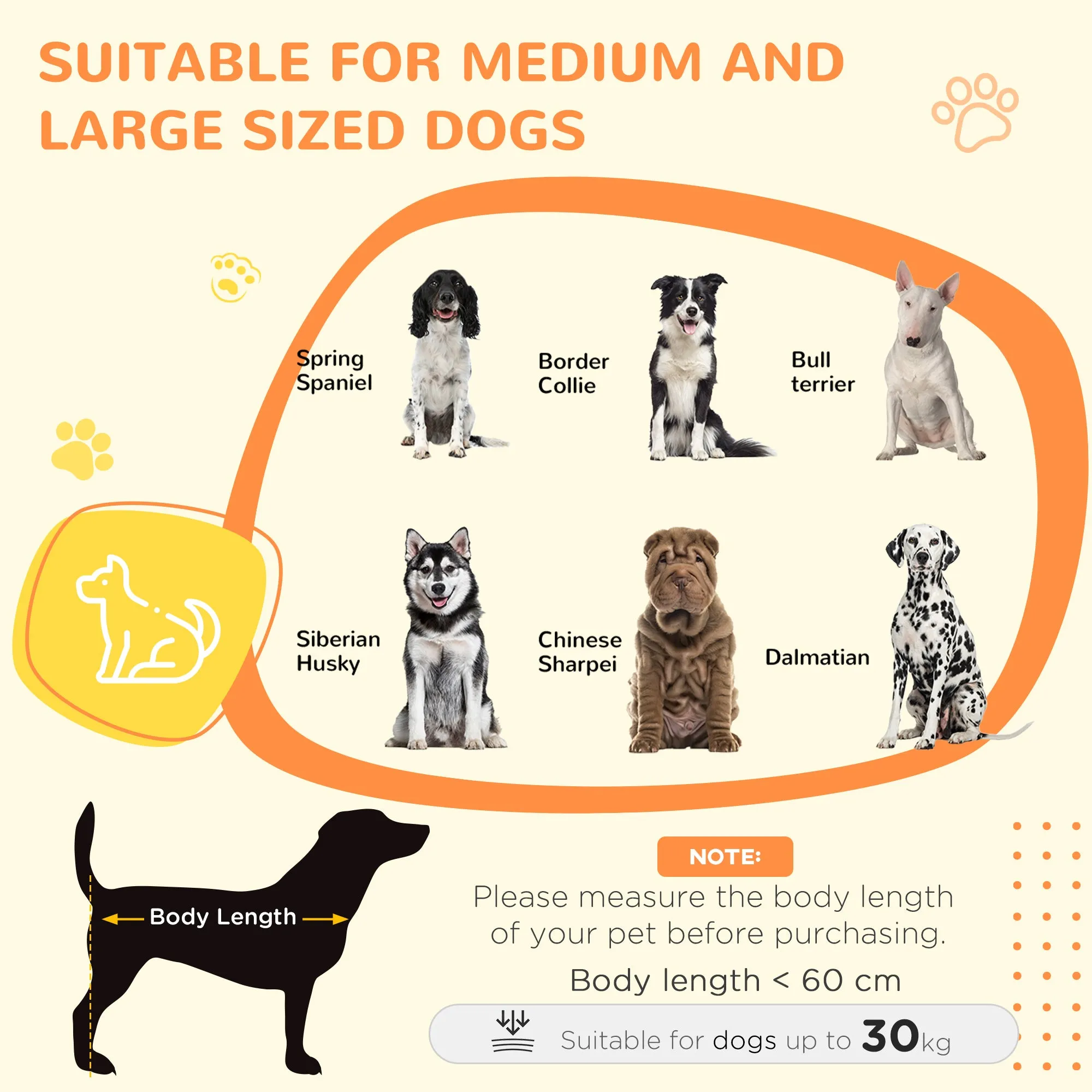 Heavy Duty Dog Crate on Wheels w/ Bowl Holder, Removable Tray, Openable Top, Detachable Door, for M, L Dogs