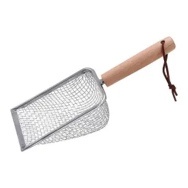 HOOPET Fine Mesh Litter Scoop with Wooden Handle (4.5mm)-28*10*5CM