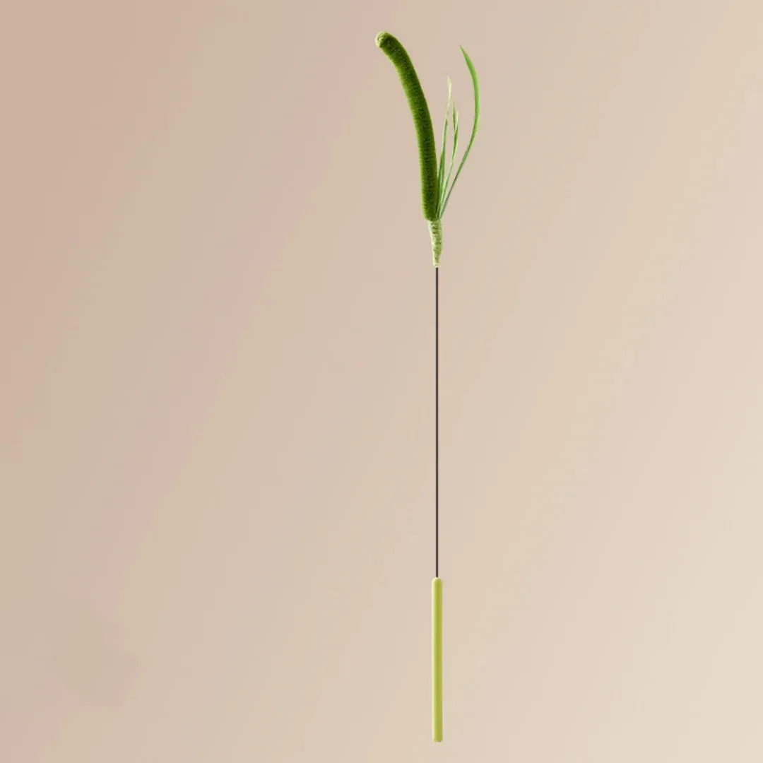 Kimpets Long Pole Feather Teaser Toy for Cats