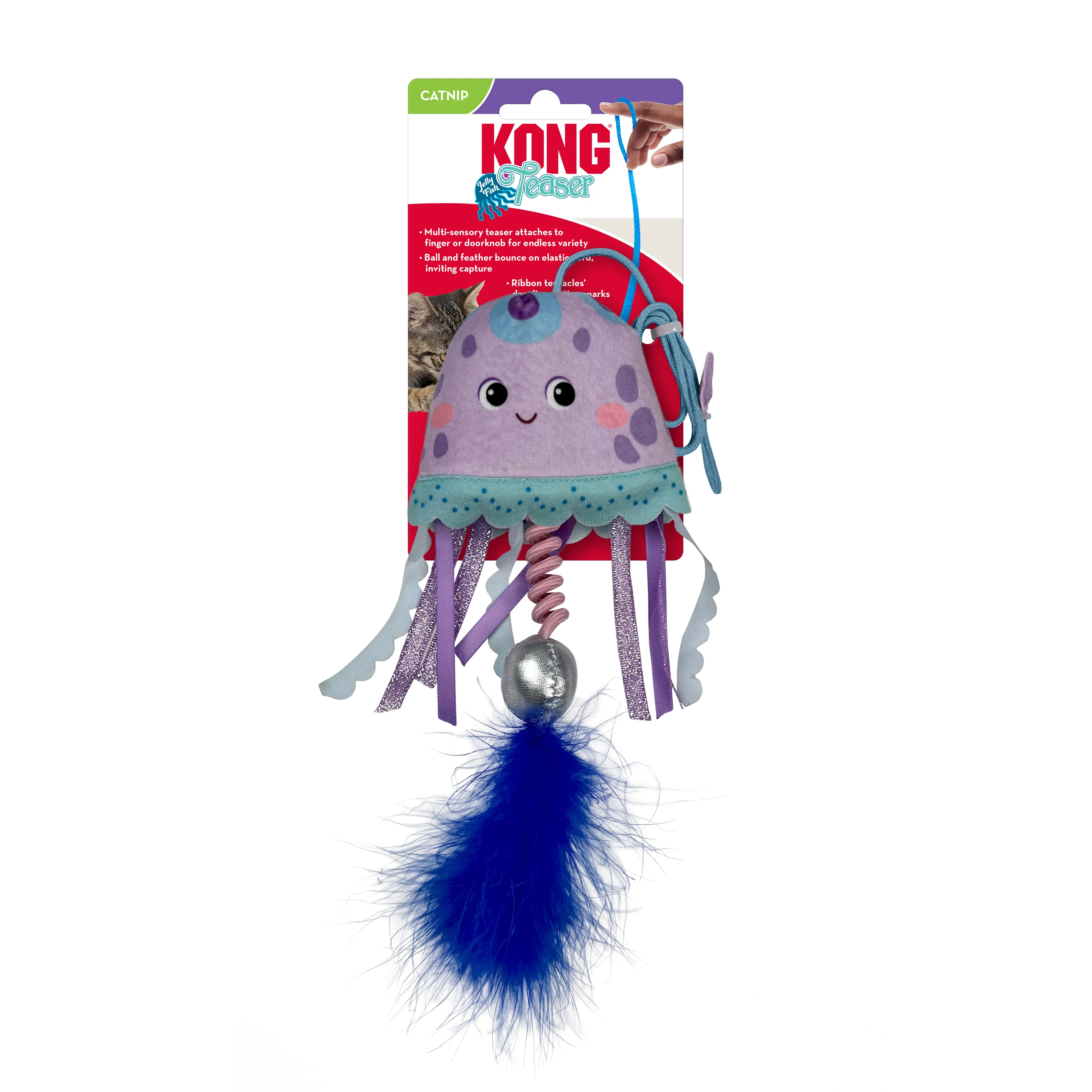 KONG Jellyfish Teaser’s Cat Toy (One Size / Assorted)
