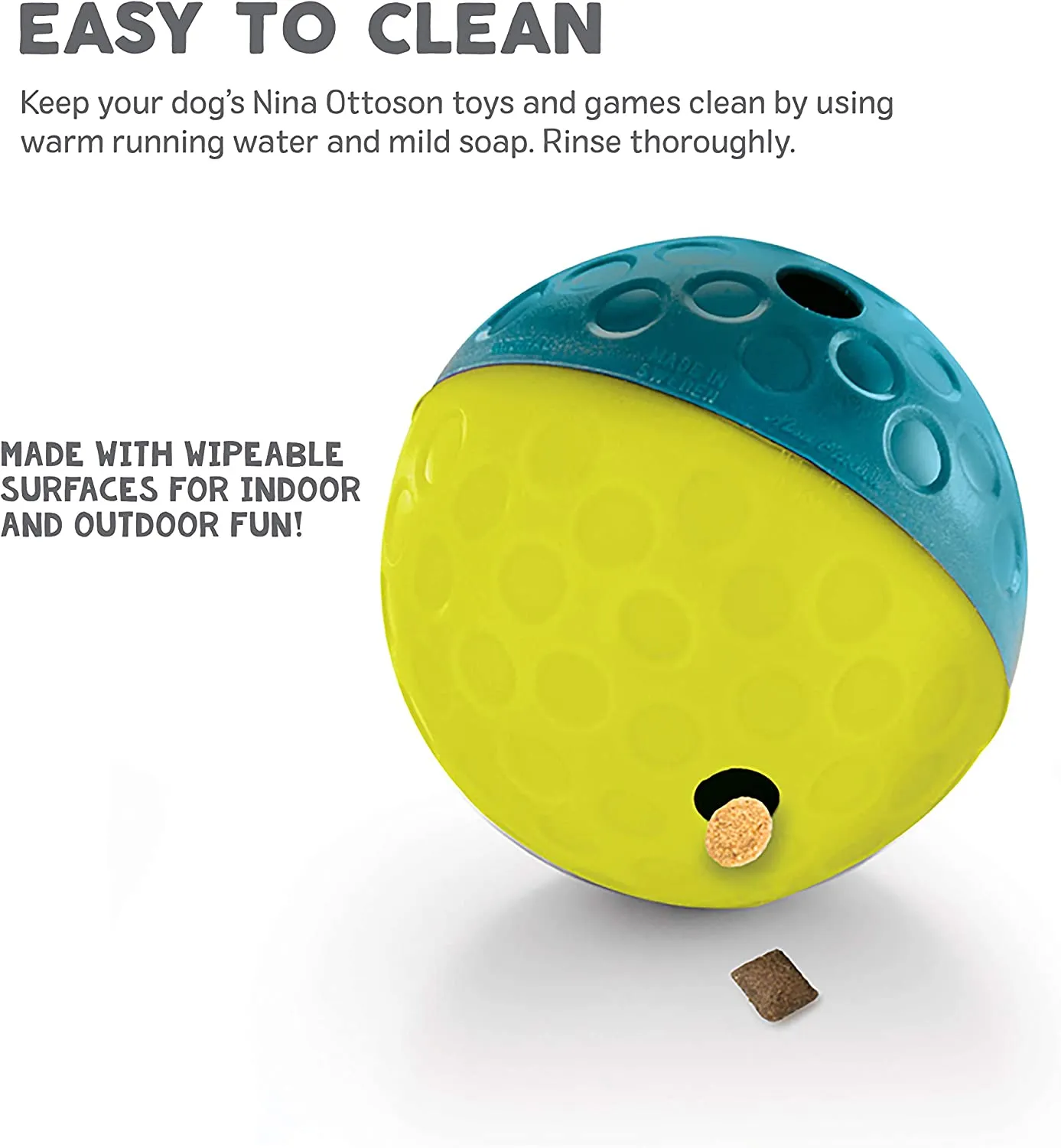 New Nina Ottosson by Outward Hound Treat Tumble Blue Interactive Treat-Dispensing Puzzle Dog Toy, Small