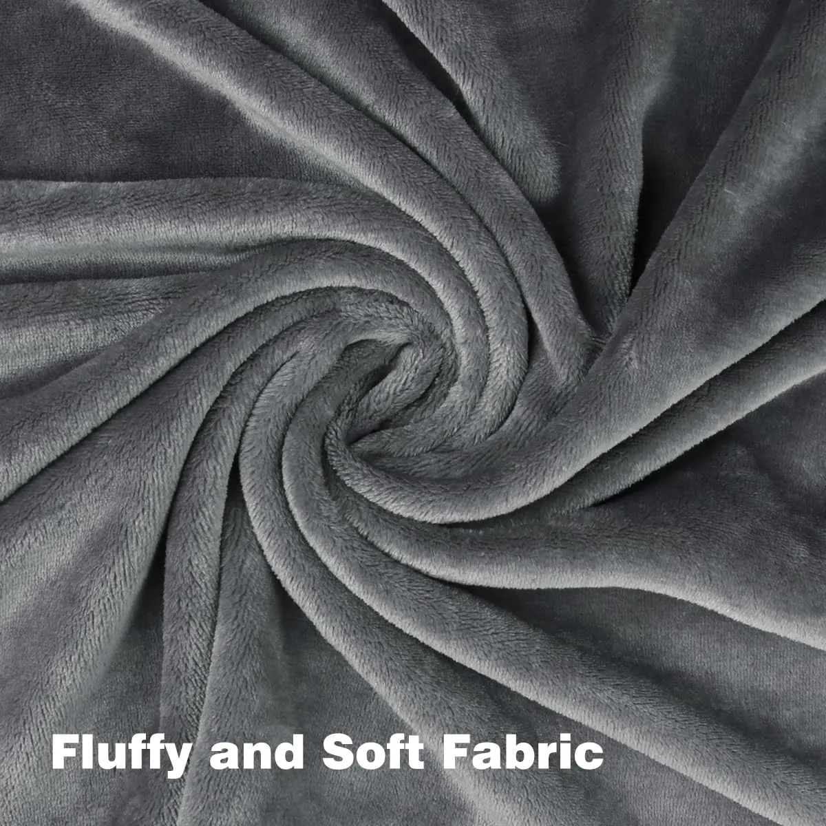 Onarway Dog Blanket Washable for Bed: 2 Packs Dog Blankets 40x47 - Fluffy Soft Large Throw for Cat Puppy Kitten Dogs - Fleece Pet Blankets for Crate Couch Car and Indoor - Grey