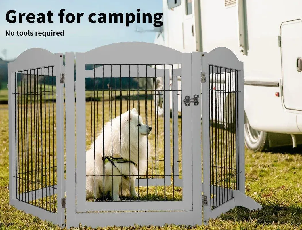 PaWz 6 Panels Pet Playpen Pet Gate