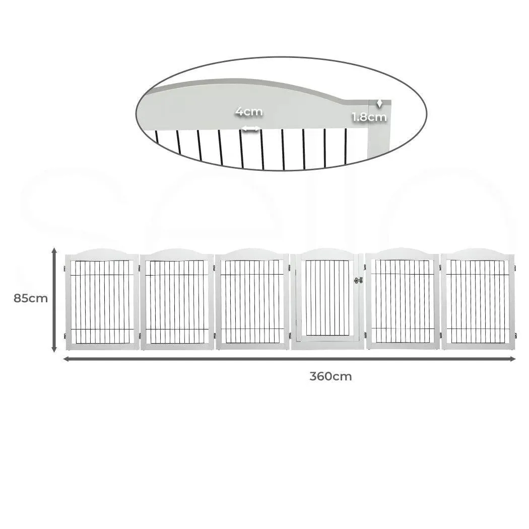 PaWz 6 Panels Pet Playpen Pet Gate
