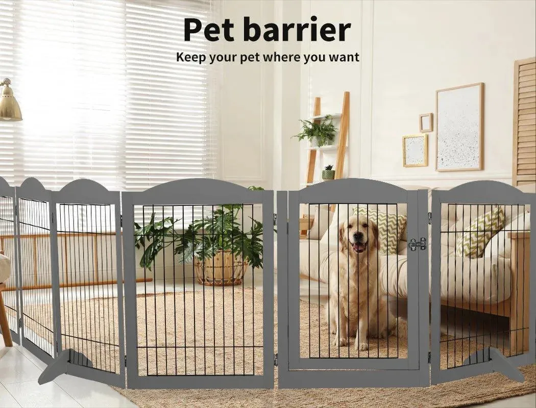PaWz 6 Panels Pet Playpen Pet Gate