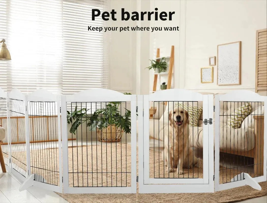 PaWz 6 Panels Pet Playpen Pet Gate