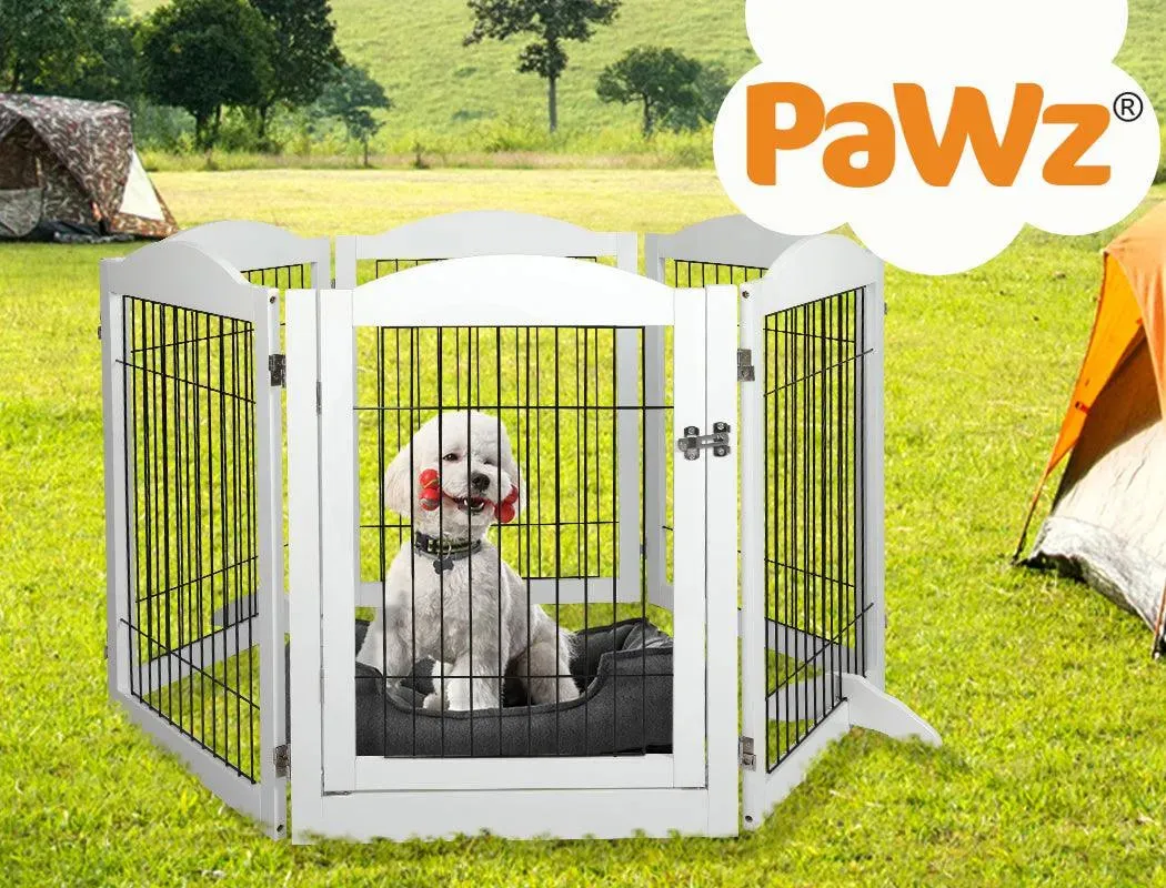PaWz 6 Panels Pet Playpen Pet Gate