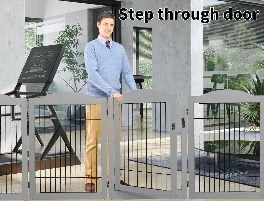 PaWz 6 Panels Pet Playpen Pet Gate