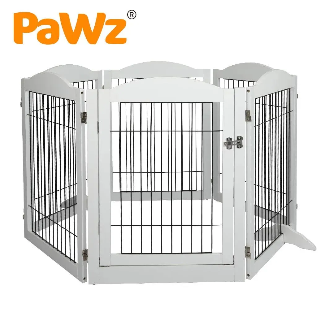 PaWz 6 Panels Pet Playpen Pet Gate