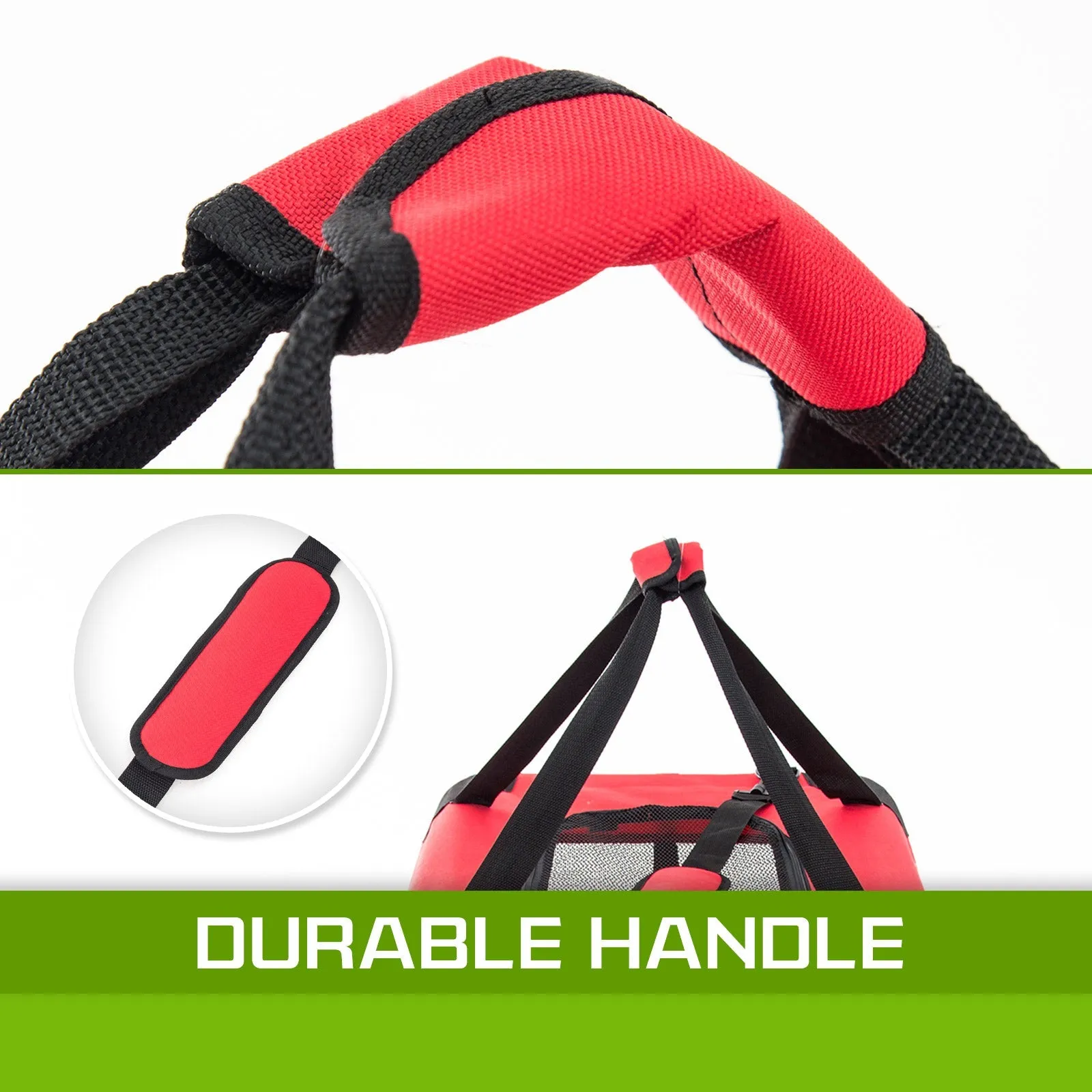 Portable Soft Dog Cage Crate Carrier XL - Red