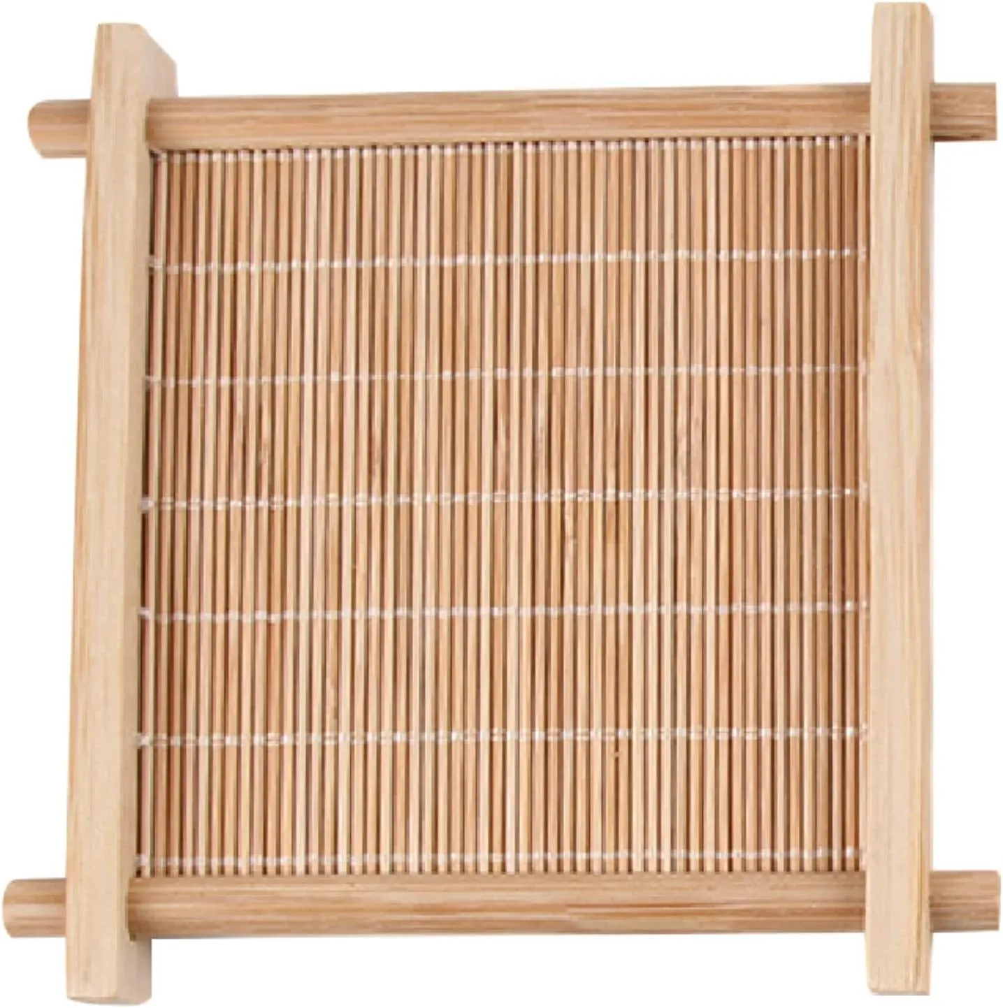 Small Animals Cooling Mat Habitat Decor Bamboo Keep Pets Busy Sturdy Anit Bite Summer Pet Gifts Cushion Rabbit Cooling Pad, 12cmx12cm
