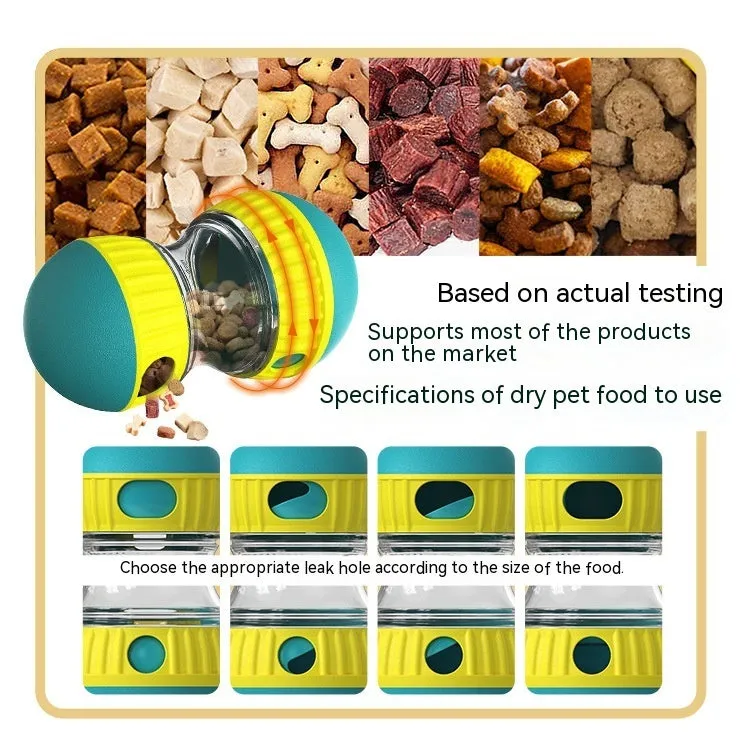 SmartTumble: Food Dispensing Dog Puzzle Toy – Slow Feeder & IQ-Boosting Play