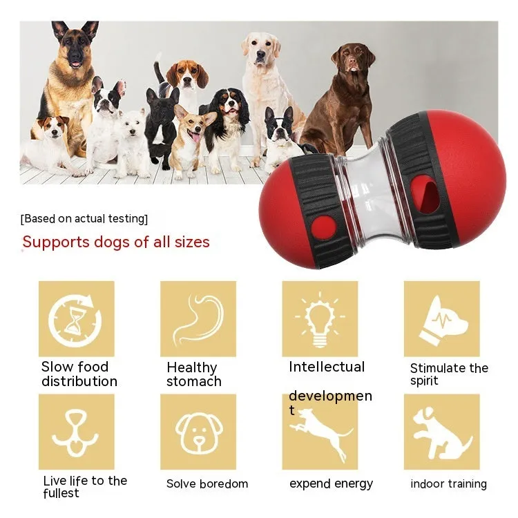 SmartTumble: Food Dispensing Dog Puzzle Toy – Slow Feeder & IQ-Boosting Play