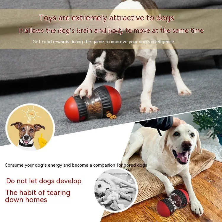 SmartTumble: Food Dispensing Dog Puzzle Toy – Slow Feeder & IQ-Boosting Play