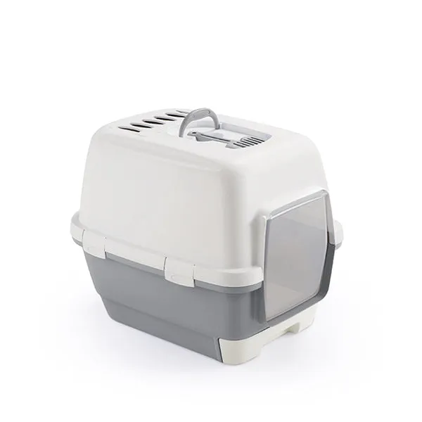 Stefanplast Cat Toilet Cathy Clever Smart stone Gray & White