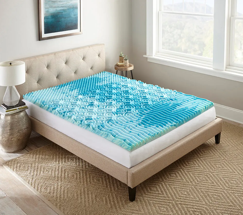 Thomasville 2" Tri-Zone Cooling GelLux Foam Mattress Topper - Full