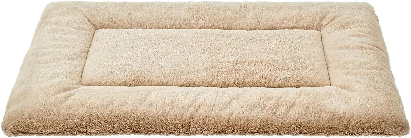 Washable Dog Crate Bed Mat for Medium/Large Dogs  All-Season Comfort with Ultra-Soft Flannel & Heavy-Duty Support