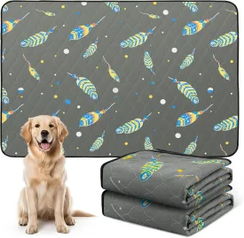 Washable Pee Pads for Dogs: 2 Pack Reusable Puppy Pads, Reusable Pee Pads Waterproof & Leakproof Puppy Pad, Non-Slip Whelping Pee Pads & Potty Training Pad for Floor, Playpen,Crate, Couch, 24x36 Inch
