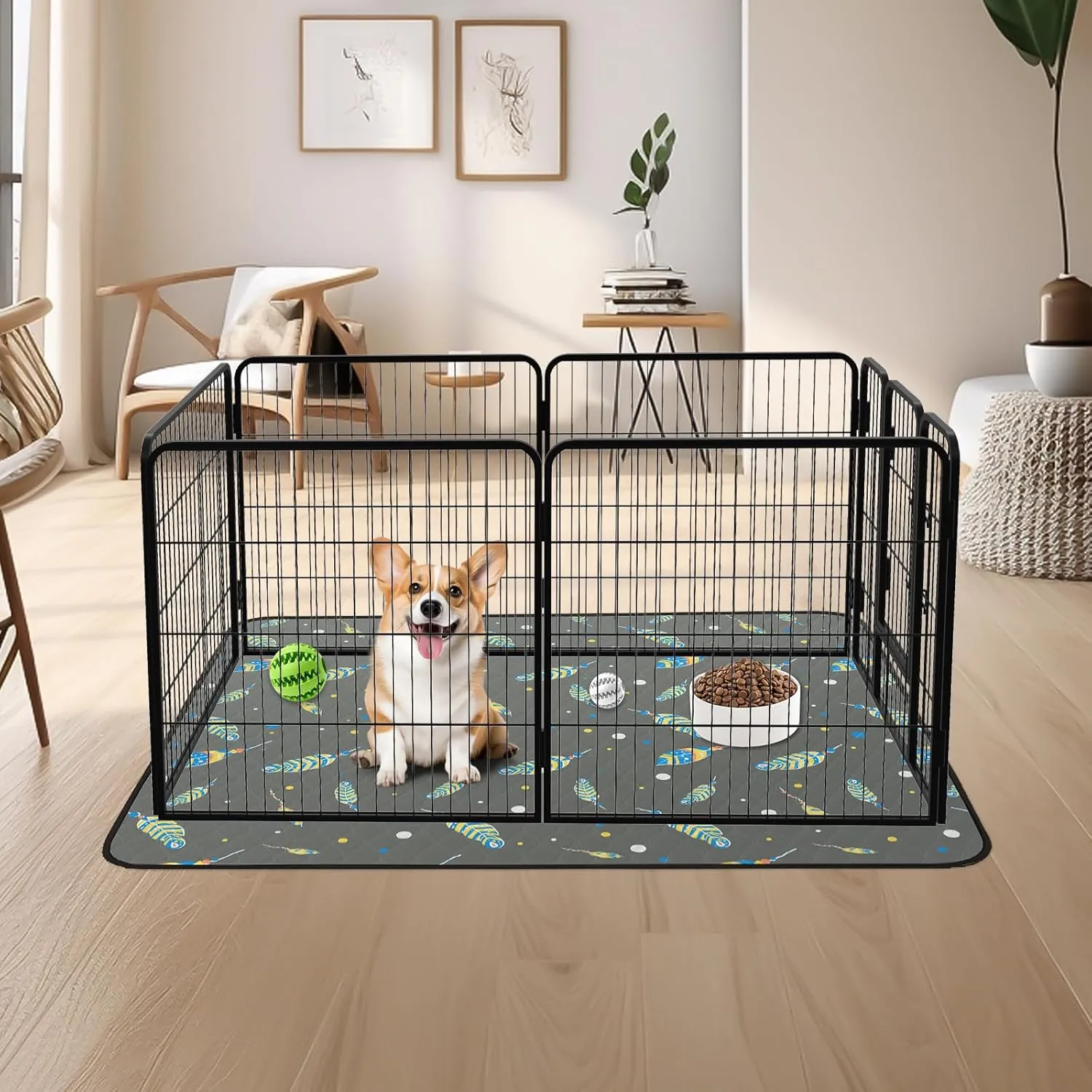 Washable Pee Pads for Dogs: 2 Pack Reusable Puppy Pads, Reusable Pee Pads Waterproof & Leakproof Puppy Pad, Non-Slip Whelping Pee Pads & Potty Training Pad for Floor, Playpen,Crate, Couch, 24x36 Inch