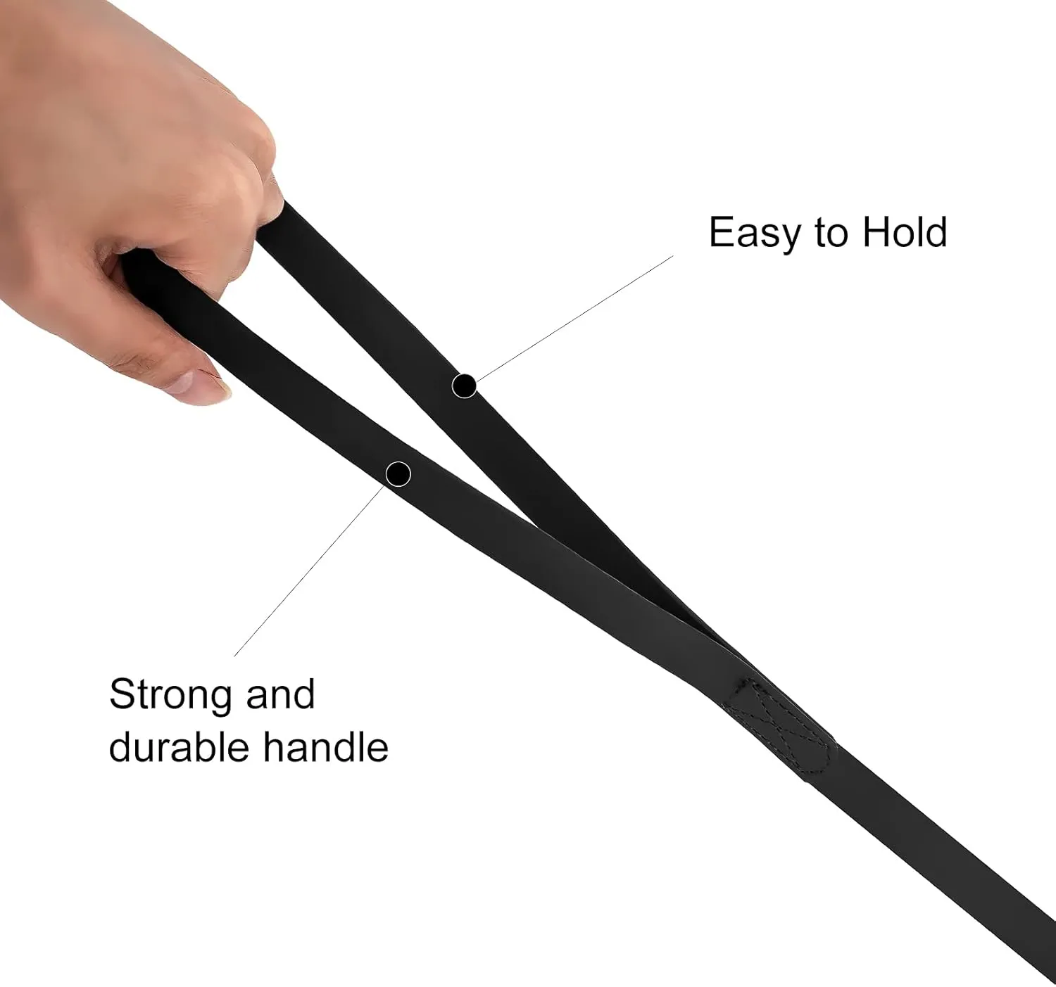 Waterproof Long Leash Durable Dog Recall Training Lead Great for Outdoor Hiking, Training, Yard, Beach and Swimming (Black, 10ft)
